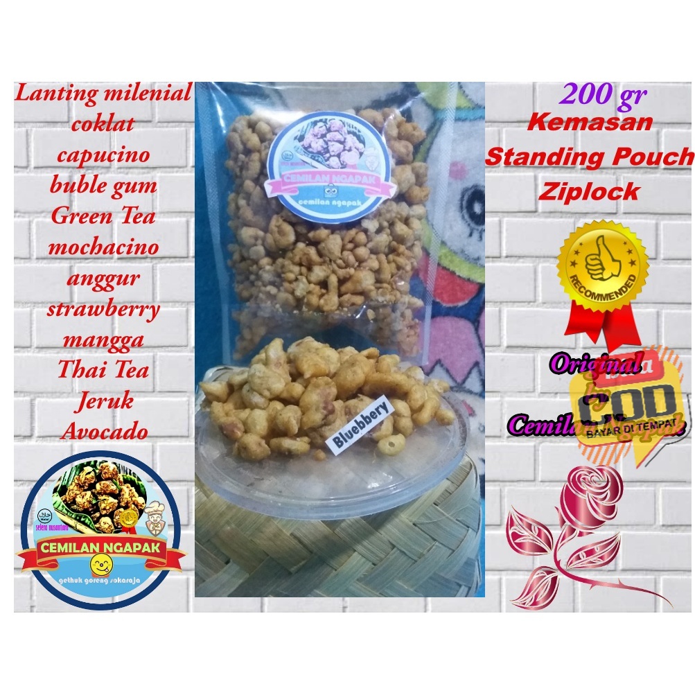 

Kacang Telur Milenial Aneka RaSa Kekinian Original By Cemilan NGapak