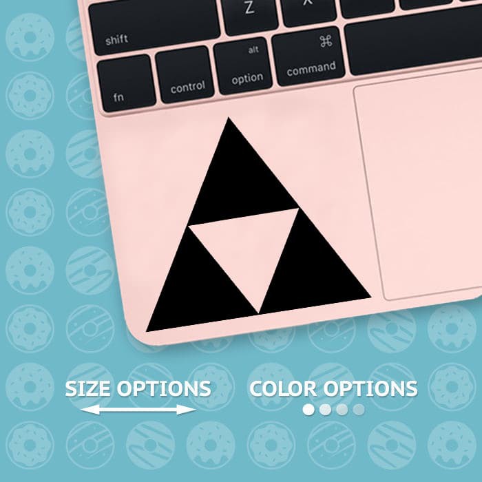 Stiker Decal Laptop Sticker Video Game Legend of Zelda Tri Force Logo
