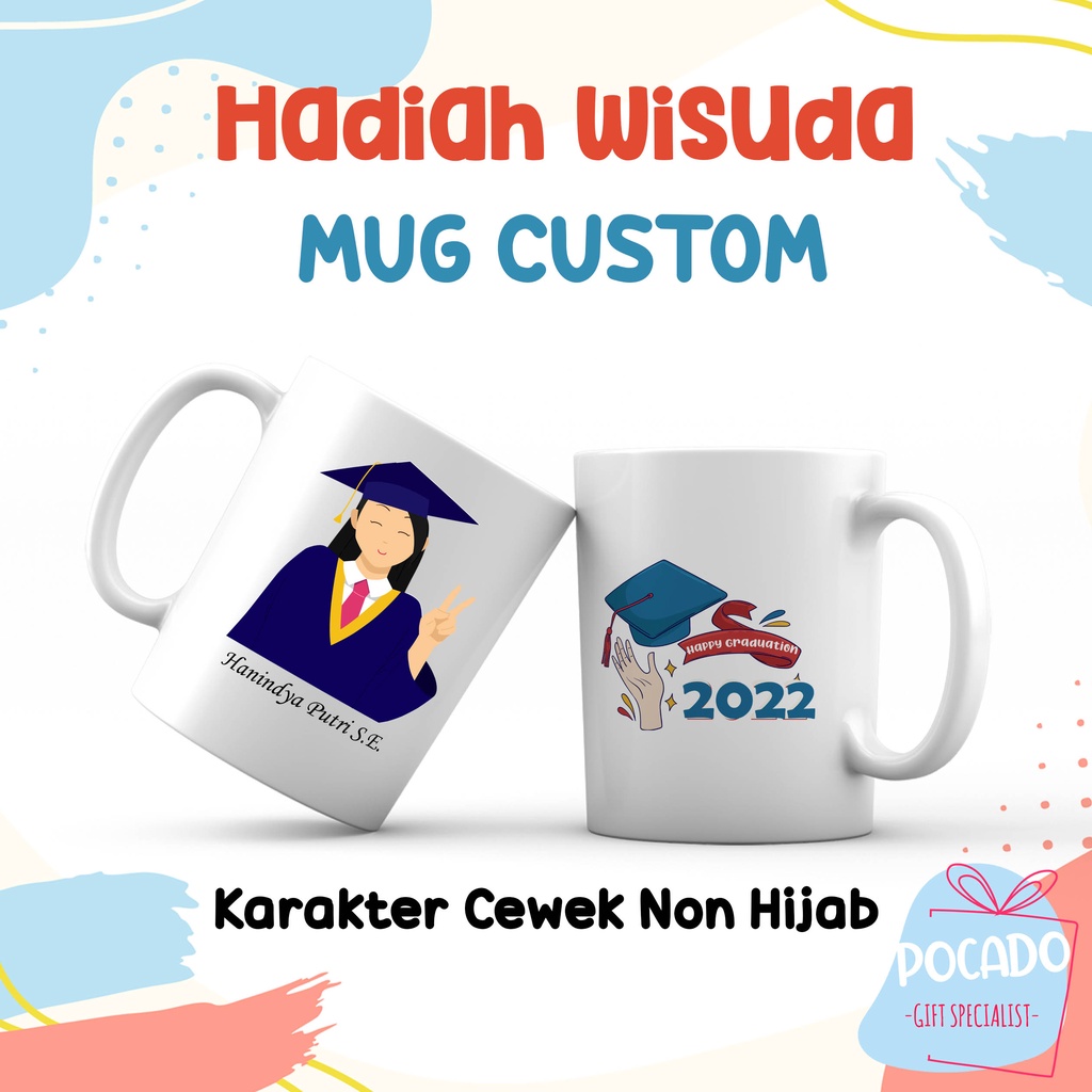 

Hadiah wisuda / Mug custom wisuda / Kado wisuda / Mug Custom / Mug wisuda / Kado Wisuda / Cangkir Custom
