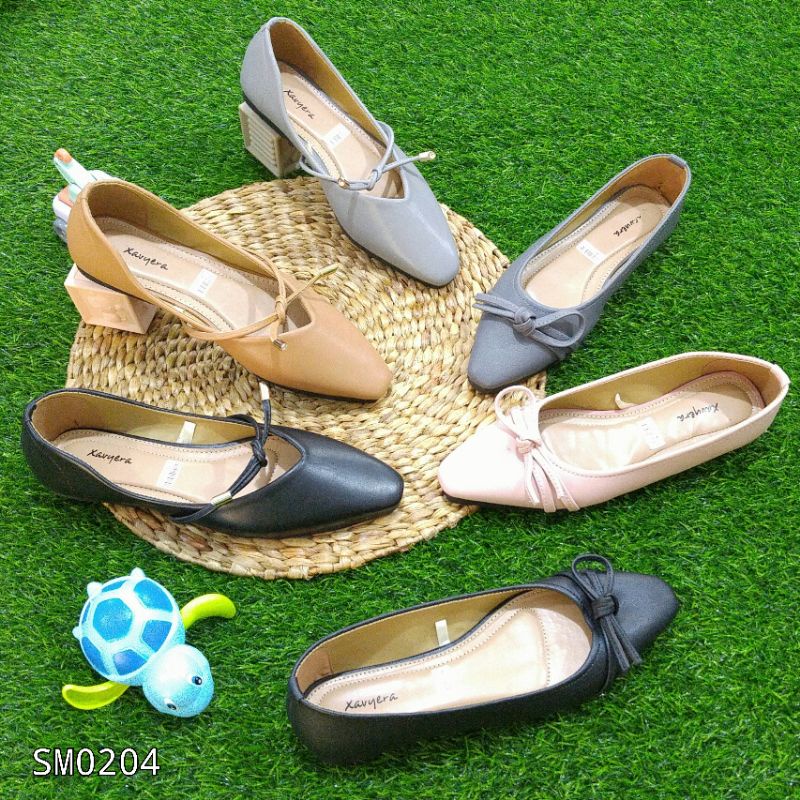 Borneo Sepatu Flat Flatshoes SM04 dan SM02 Variasi Tali by Xavyera (Dua Model Keren)