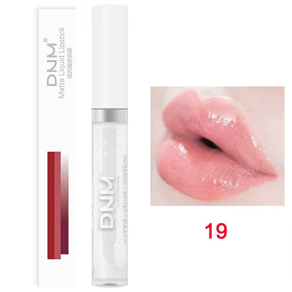 DNM Matte Liquid Lipstick 19 Warna Waterproof and Long Lasting