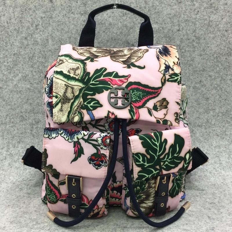 TB Tilda Printed Nylon Flap Backpack