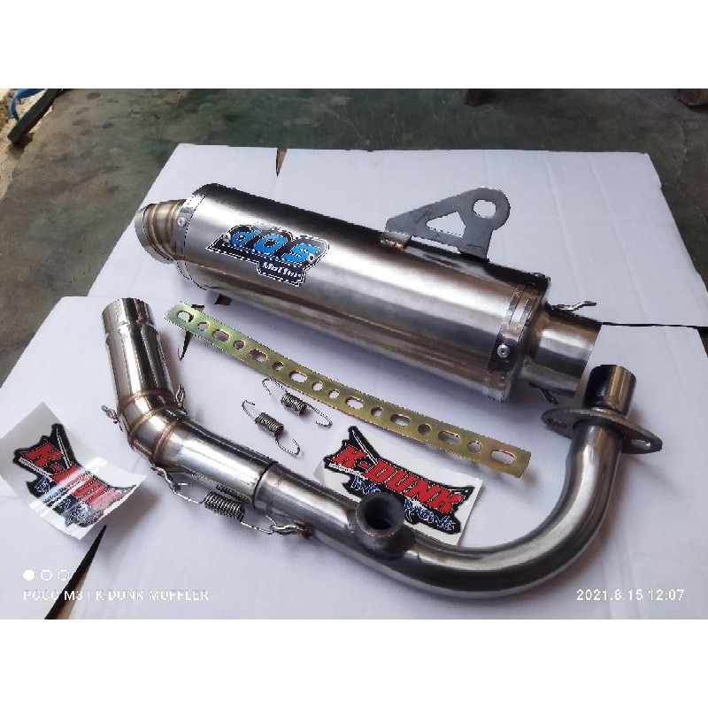 Knalpot racing DOS vespa matic Primavera sprint LX iget 125s