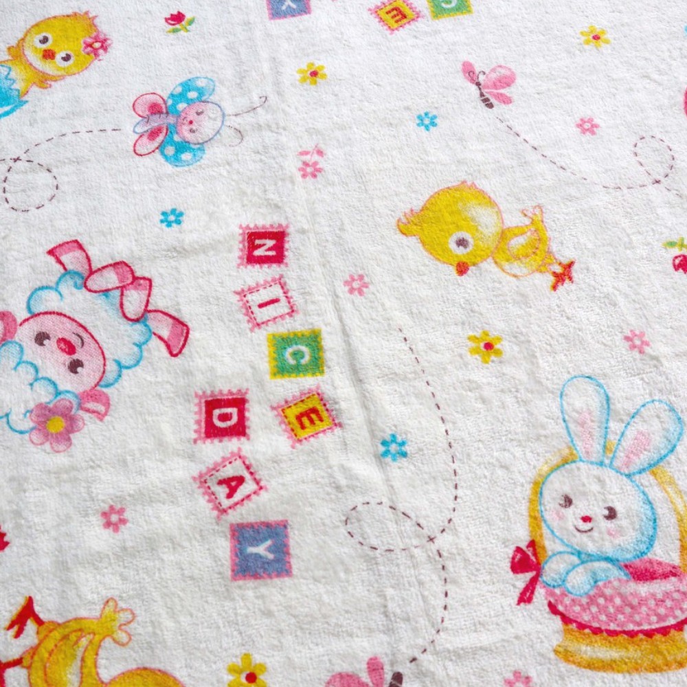 Chalmer Handuk Bayi Karakter / Baby Towel 60x120cm-Nice Day Bunny