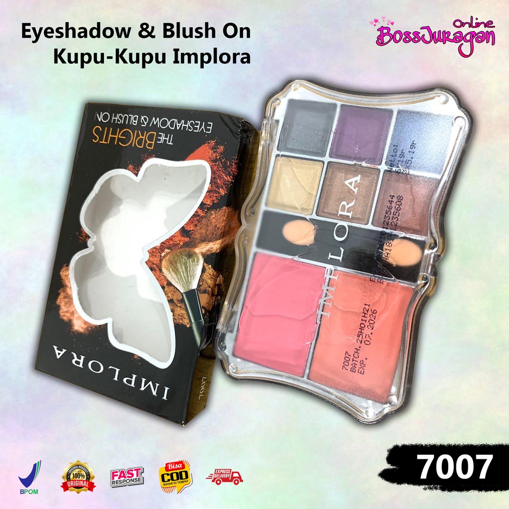 (BOSS) (7007) Eyeshadow &amp; Blush On Kupu-Kupu Implora