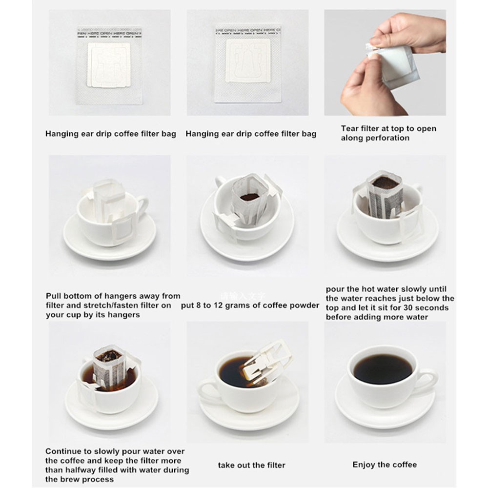 VanKood Kertas Penyaring Kopi Drip Cafe Paper Filter Coffee 50 PCS - T111 - White