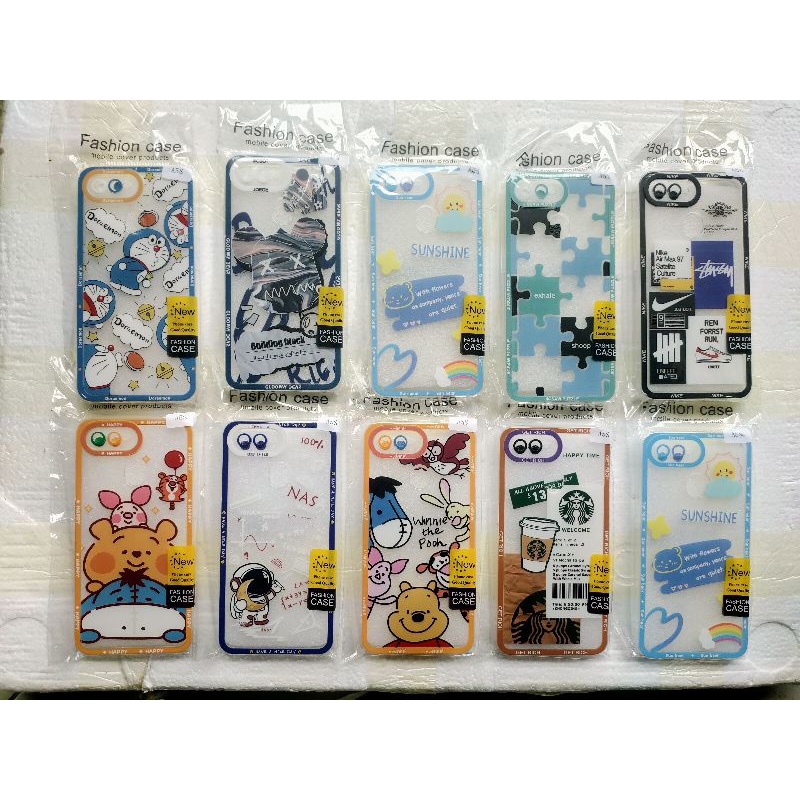 SOFTCASE SUNSHINE  Oppo A5S A7 F9 A12 A1k A15 A15s A54 A16 Pro Camera kamera KARAKTER animasi doraemon Poh NASA Sussy OPPO ring kamera