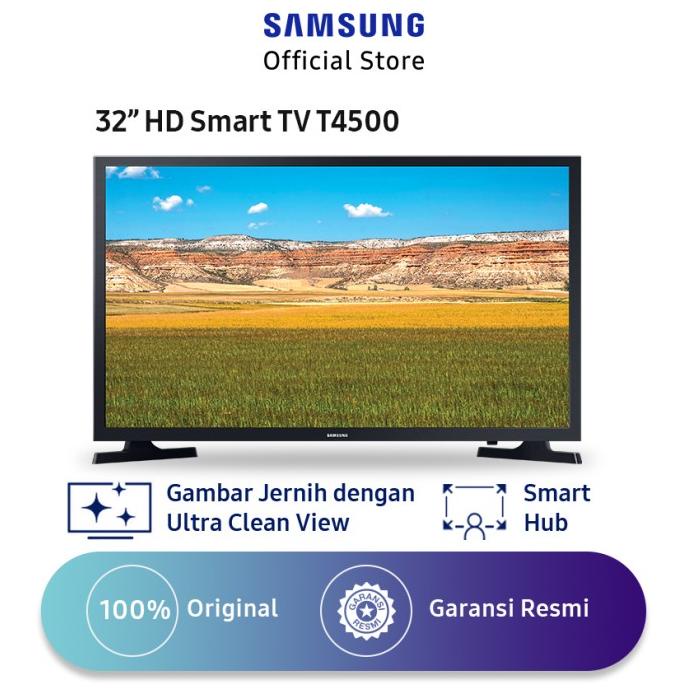 Samsung HD Smart TV 32" T4500 (2020) UA32T4500AK Termurah