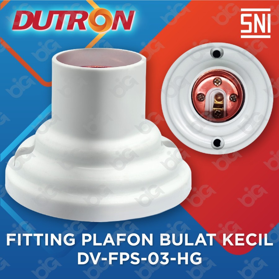 Fitting Dutron Plafon Bulat Kecil DV FPS 03 HG SNI