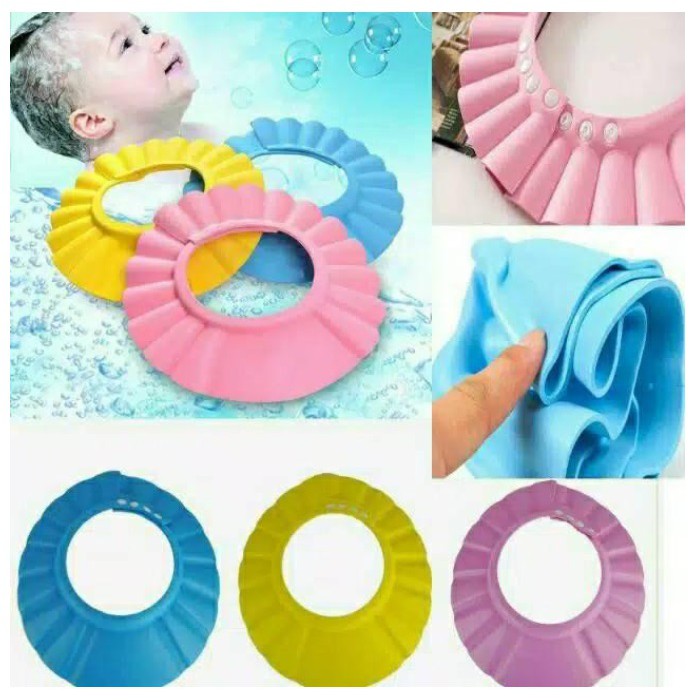 Baby Shower Cap / Topi Keramas Anak Bayi Mandi CBKS LC