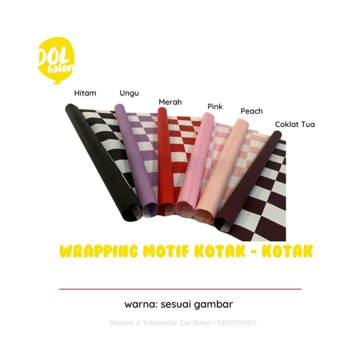 

Cellophane Wrapping Bunga Motif Kotak Besar