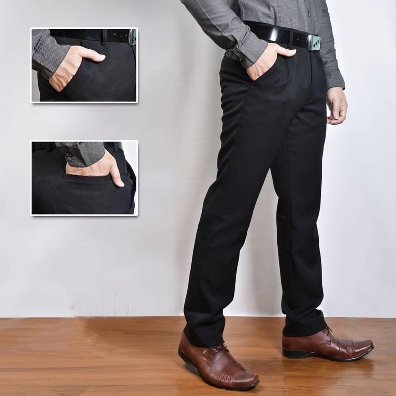 Bayar di tempat / celana panjang kantor terbaru .celana kantor slimfit