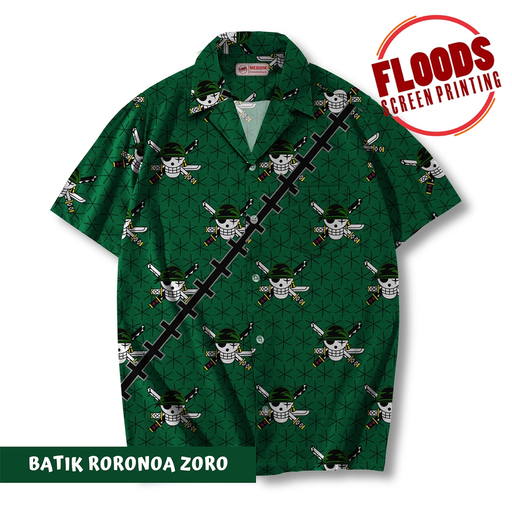 Kemeja Anime One Piece - Batik Roronoa Zoro