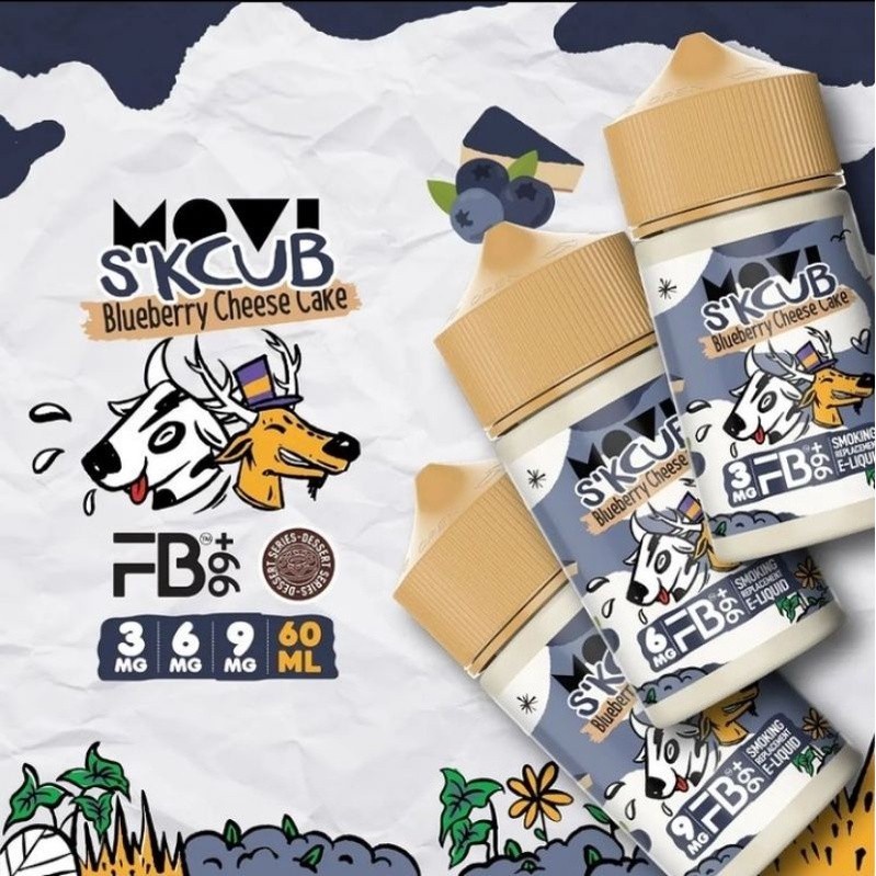 S'KCUB BLUEBERRY CHEESE CAKE FB99+ BY MOVI 60ML SKCUB