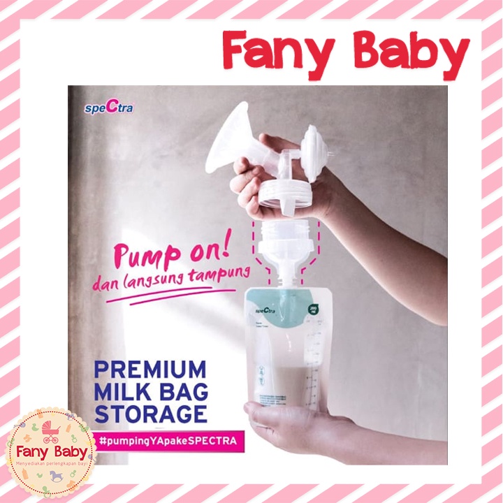 Spectra (10x200ml) Premium Milk Bag with Connector