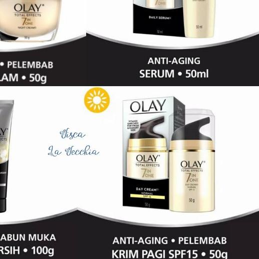 ❁ Olay Total Effect 7 in 1 Day Cream / Night Cream / Serum / Cleanser - Night Cream ◄