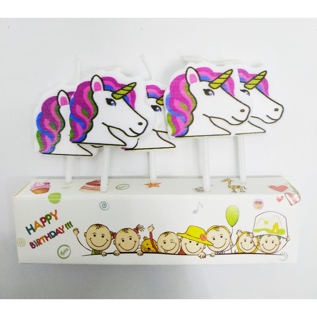 Lilin Ulang Tahun Karakter Kuda Unicorn