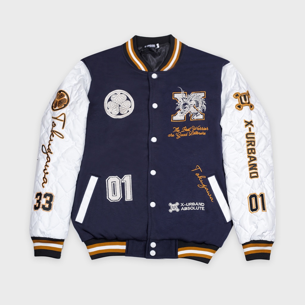 PROMO TERLARIS -Jaket Varsity Baseball Vintage Pria Wanita Jacket Laki Perempuan Streetwear Full Bordir Chenille Murah A228