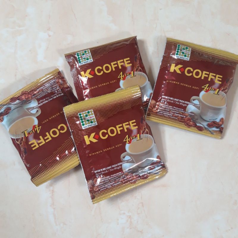 K-Coffe 4in1 Kuat Tahan Lama 10 sachet