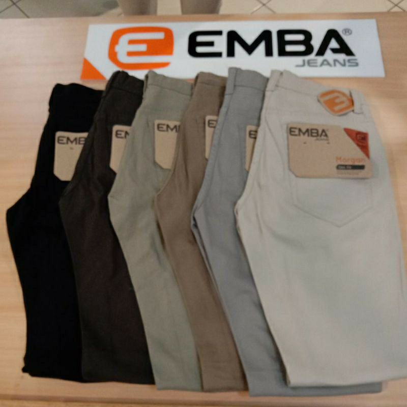 Celana Emba Chinos Morgan Slim Original Panjang