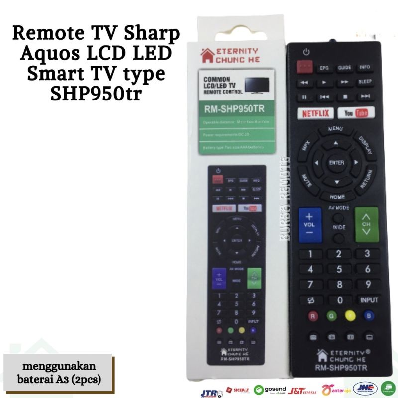 Remote Remot TV SHARP LCD LED &amp; ANDROID SMART TV SHP 950TR