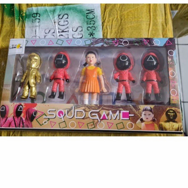Cod Mainan Robot Squid Game Isi 5 pcs / Action Figure Squid