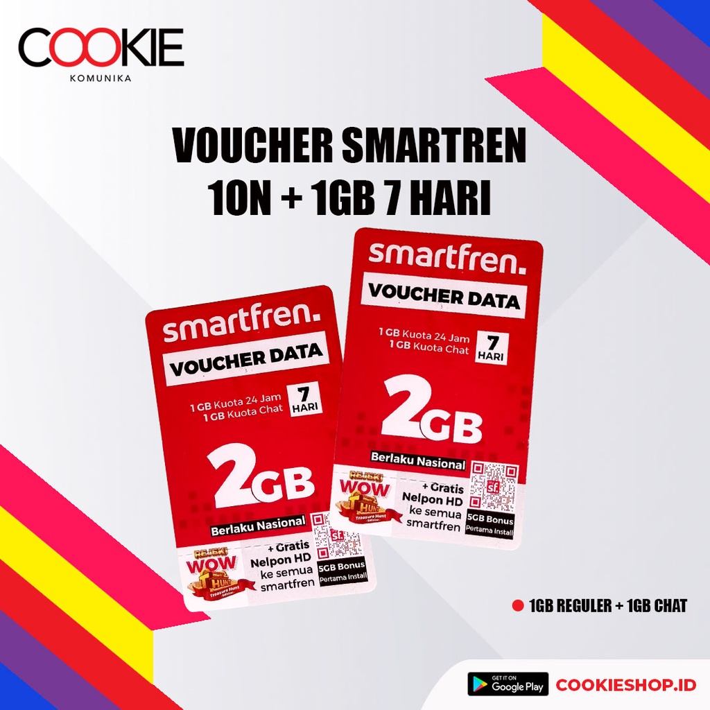 VOUCHER SMARTFREN 1GB 1ON+