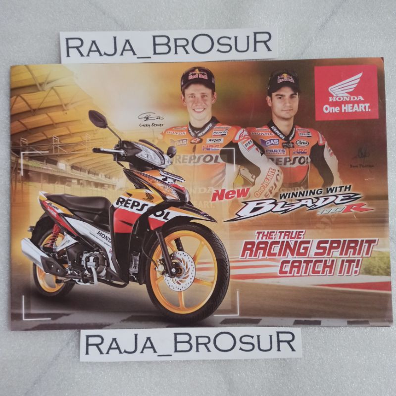 Poster brosur Honda Blade Repsol 110