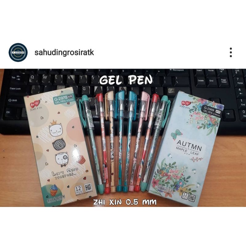 

PULPEN GEL CANTIK / GEL PEN ZHI XIN / 0,5 MM