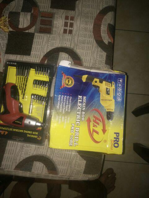 Mesin Bor Electric Drill 10mm Kr60 Kusuka By Fujiyama