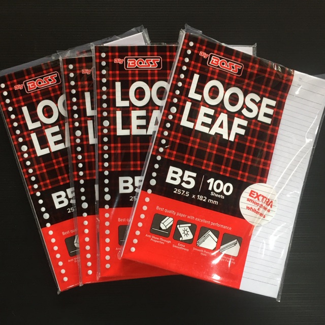 

Isi binder loose leaf putih isi 100 lembar