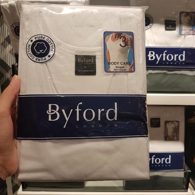 Byford Singlet Men / Kaos Dalam Pria Isi 3Pcs
