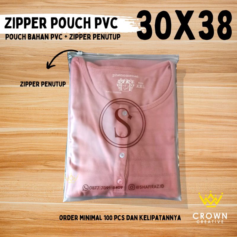 ZIPPER POUCH 30x38 (SABLON)