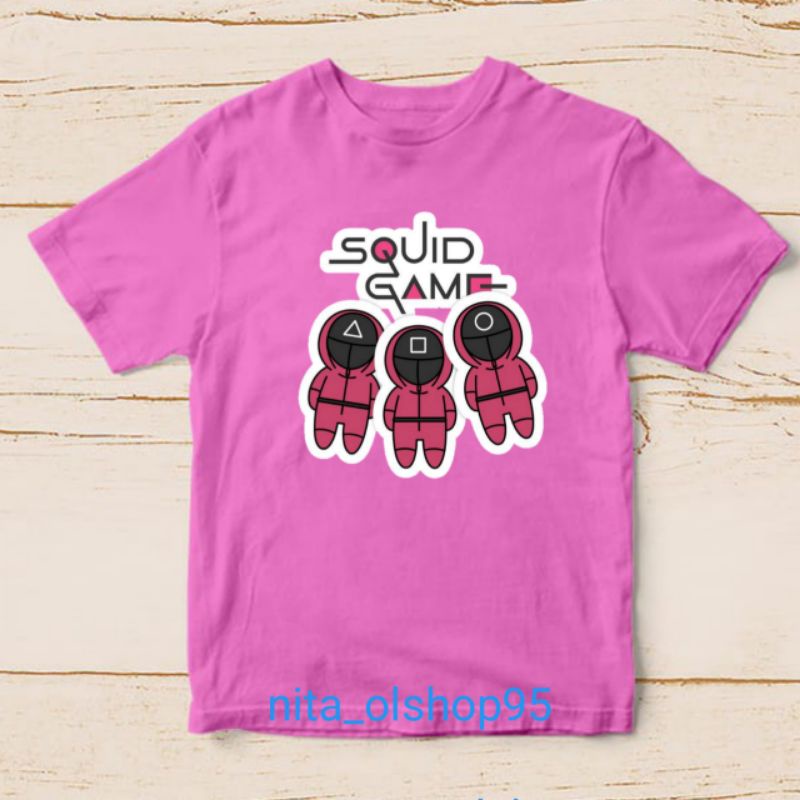 baju squad game kaos anak karakter terlaris