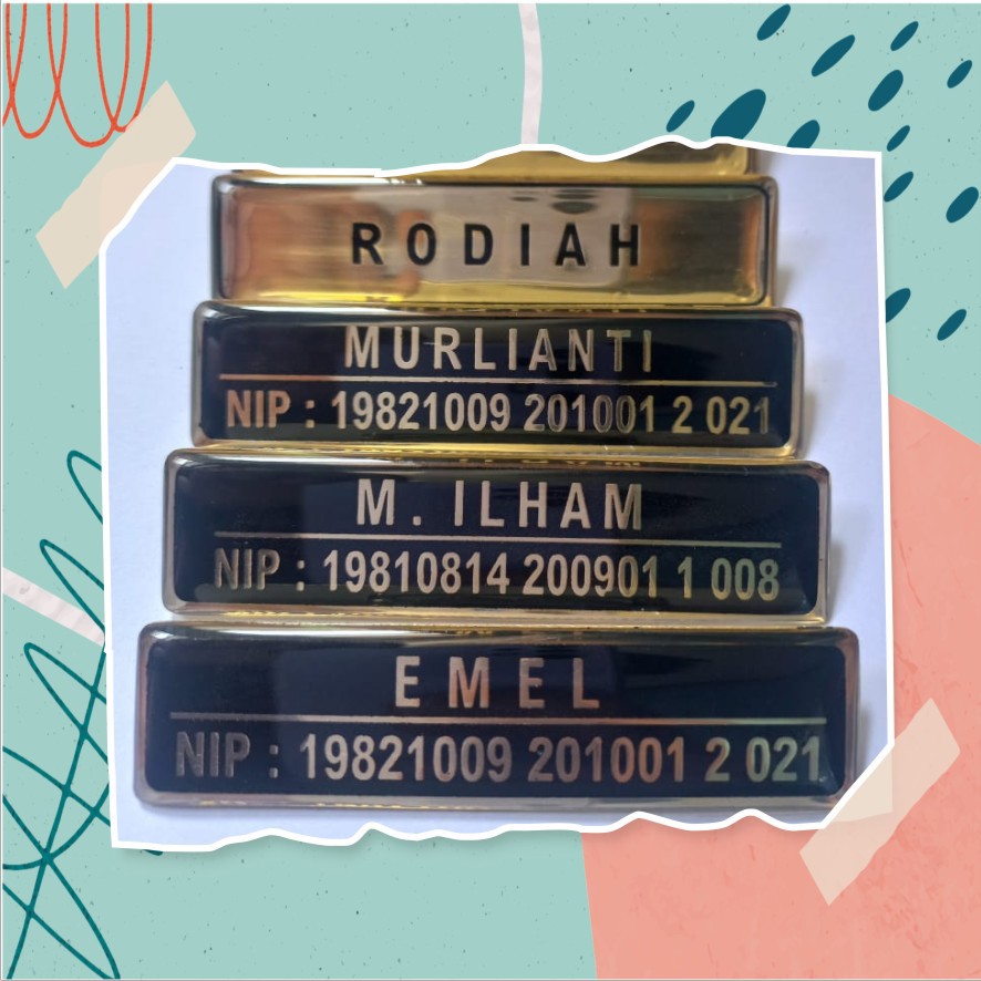 

PAPAN NAMA/NAMETAG KUNINGAN