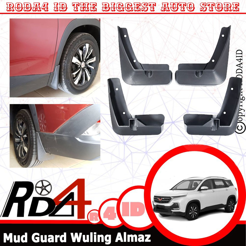 Mud Guard Wuling Almaz Karpet Tahanan Lumpur Sparkbor Mobil Plastik