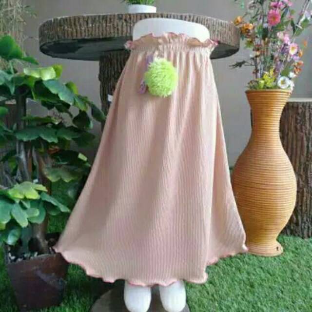 Rok plisket Anak umur  2-7 tahun