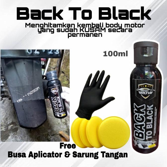 Kualitas terbaik] penghitam body motor / dashboard / cairan penghitam permanen