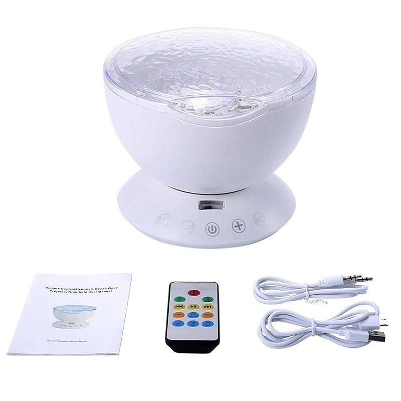 Ocean Wave Projector Night Light with Remote Control