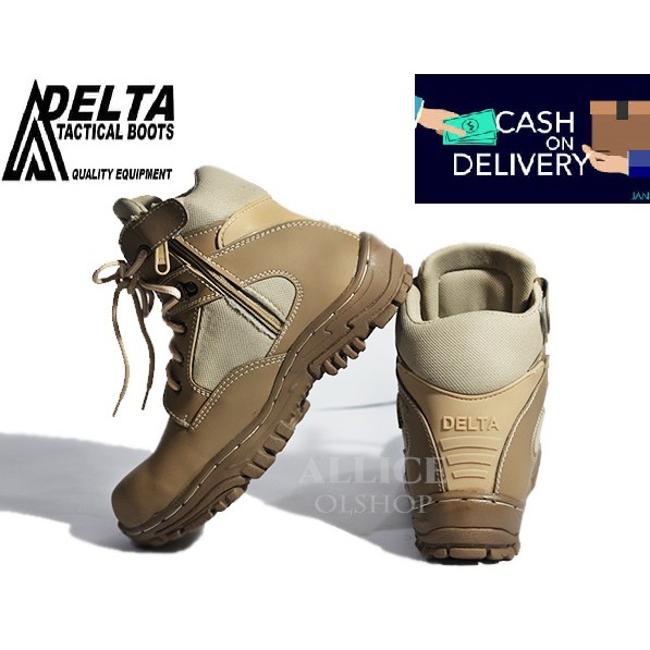 Sepatu Safety Boots Delta USA Combat Boots PDL Ɗëltȃ 6 Inchi Cream