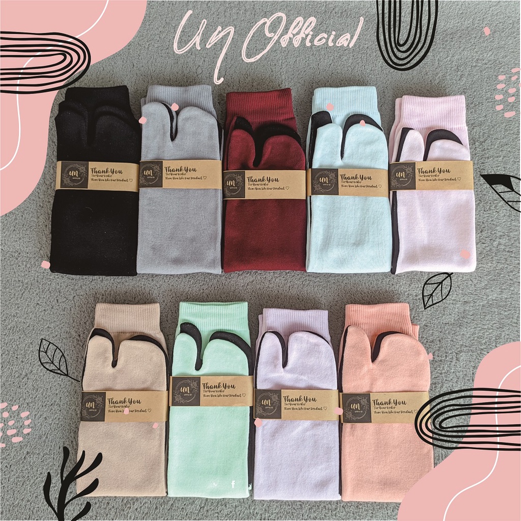 LUSINAN/GROSIR - KAOS KAKI JEMPOL WANITA MUSLIMAH - POLOS TELAPAK HITAM ISI 12 PASANG