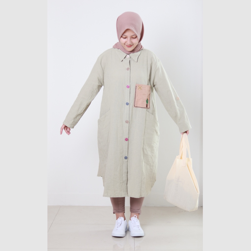 Baju wanita | Sahmura Dress Wanita Tunik Panjang