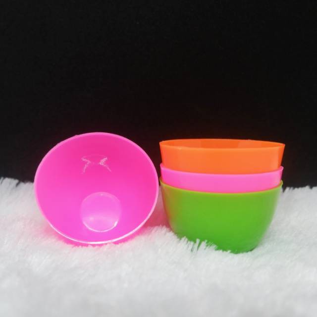 MANGKOK MASKER PLASTIK MINI PRAKTIS/ MANGKOK CETAKAN AGAR / MANGKOK KUE / MANGKOK PUDDING