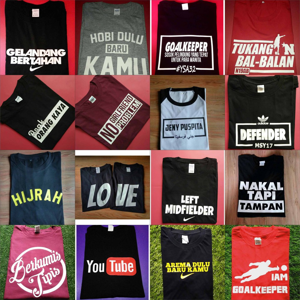 DESAIN CUSTOM BAJU KAOS TAMBAH NAMA SABLON CETAK DESAIN PROMOSI