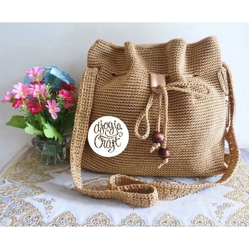 Djogja Klasik Tas Rajut Serut Buket