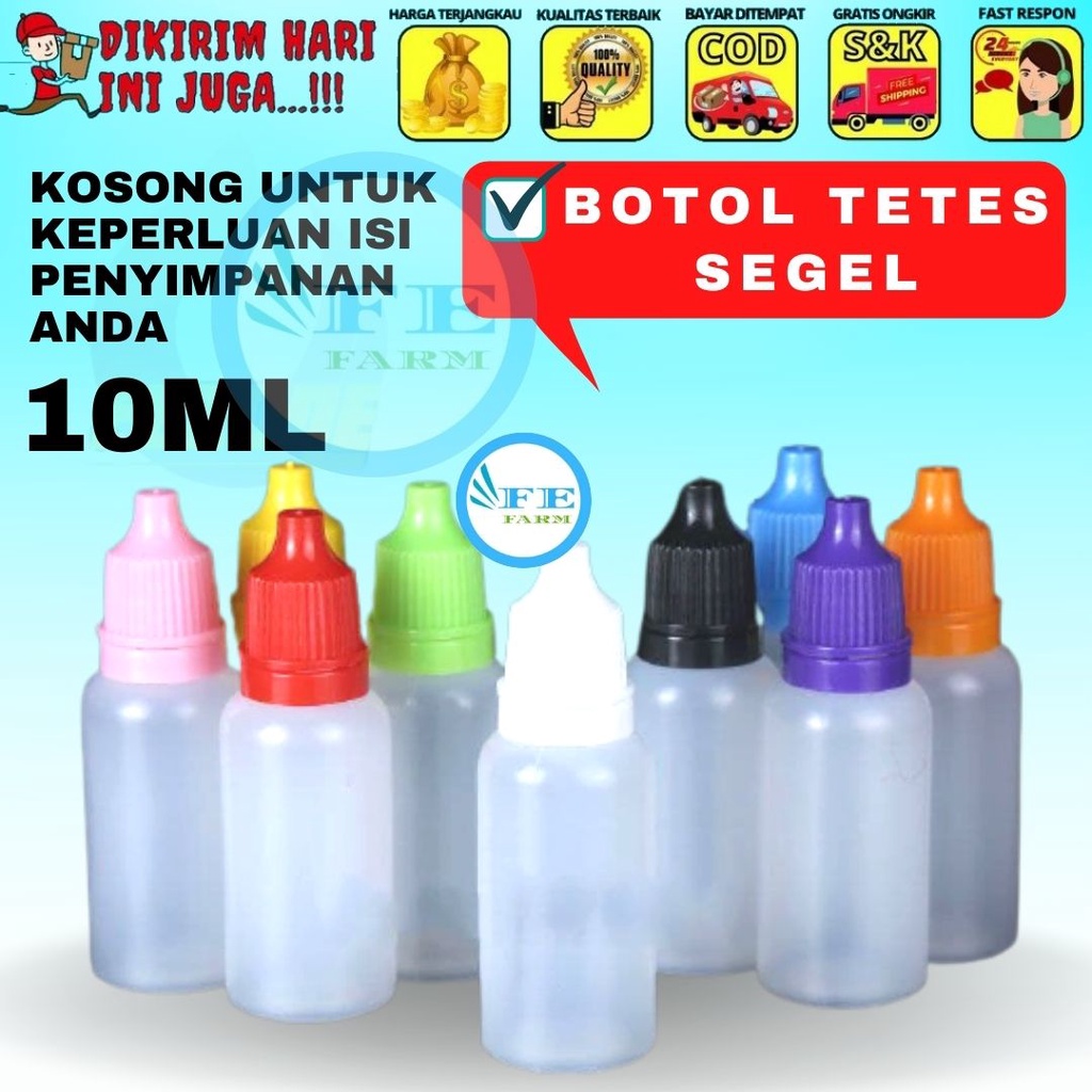 Botol Tetes Segel Kosong Ukuran 10ml FEFARM