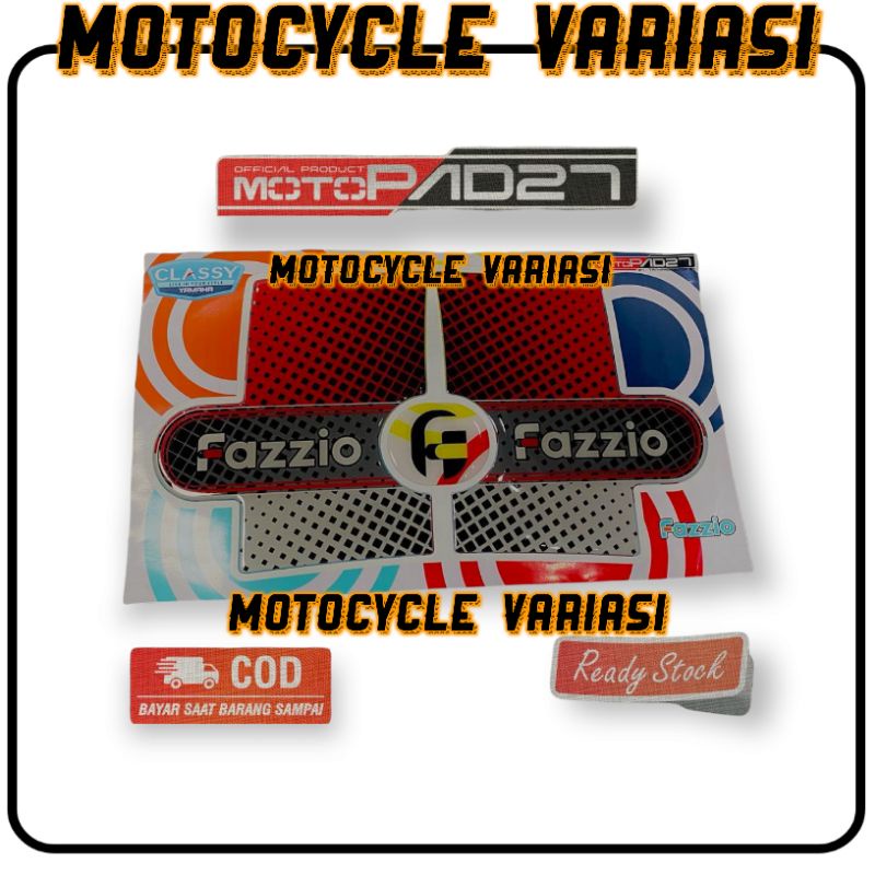 Motopad27 Sticker resin timbul stiker Body samping Yamaha fazzio premium