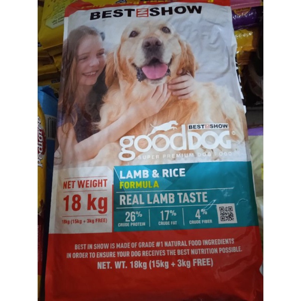 GRAB/GOJEK BEST IN SHOW LAMB N RICE 18KG PAKET 3 KARUNG