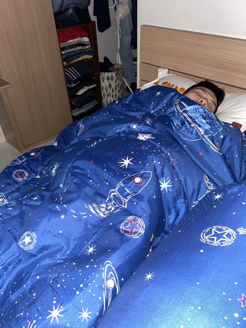 Sprei Dan Bed Cover Kasur No 2 Queen 160x200 Motif Planet Bintang Bagus Adem Premium Quality