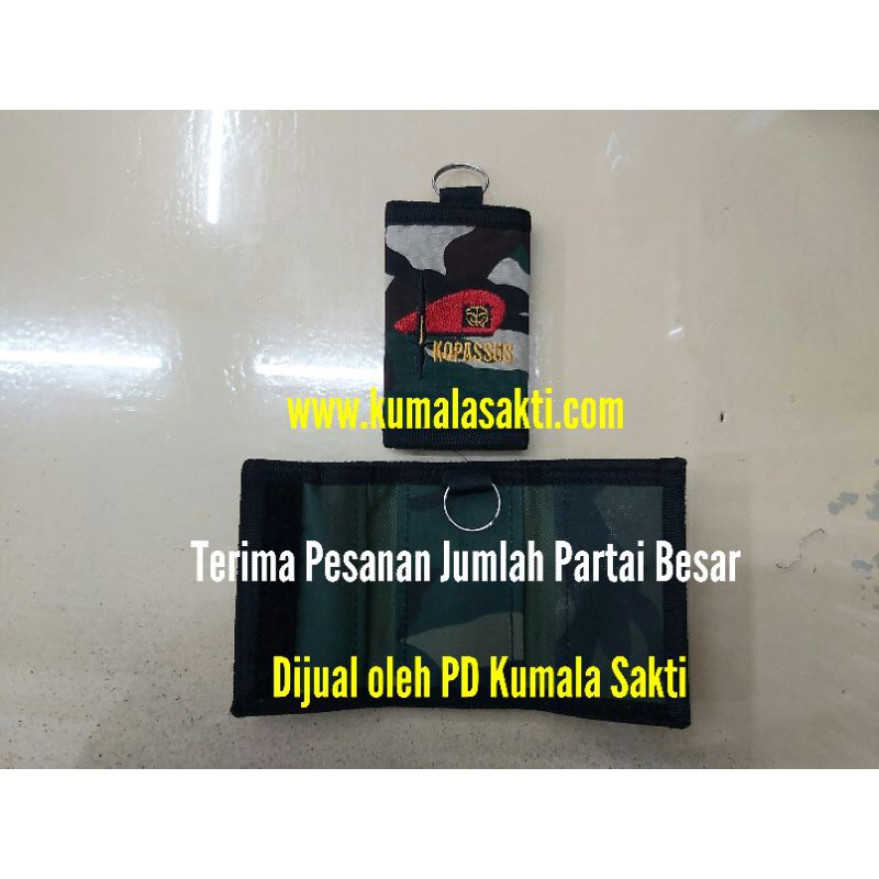 Dompet SNTK TNI AD Kostrad Kopasus Gantungan Kunci Mobil Motor|Dompet Kunci Mobil Motor etoll